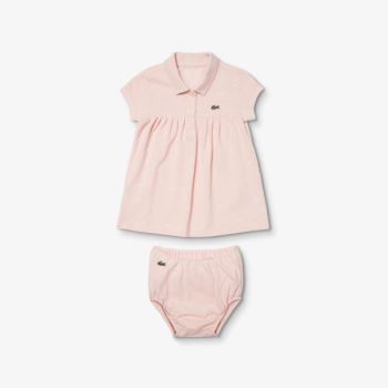 Lacoste Four-Piece Layette Set - Tričko Dětské Světle Růžové | CZ-80v95f